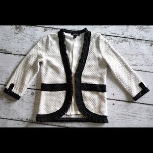 White House Black Market tweed blazer sweater
